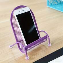 1pc Cute Chair Shaped Phone Holder, Universal Slouchy Desktop Phone Stand, Stable Anti-Slip Bedside Stand, Phone Accessory, Office Desktop Accessory - Standard Model - View 12