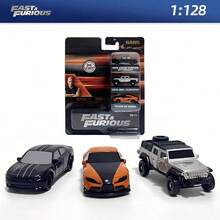 Simba Universal Fast & Furious 1:128 Nano Diecast Car Model 3PCS – Alloy Metal Mini Racing Car, Collectible Gift For Fans & Collectors - Multicolor - View 6