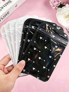 100/30/10 Clear Self-Sealing Jewelry Bags, Anti-Oxidation Jewelry Bags, Jewelry Zipper Bags, Dust-Proof Clear Jewelry Storage Bags, Clear Portable Jewelry Bags, For Convenient Jewelry Storage And Display. - Multicolor - View 1