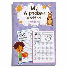 Alphabet Learning Notebook, A-Z Uppercase And Lowercase Letter Tracing, Handwriting Practice, Letter Recognition, Find The Letter, Picture Coloring, Pattern Activities, Pronunciation Vocabulary, Picture Word Learning, Early Writing Practice - Alphabet Learning Notebooks - View 4