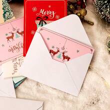 Christmas Greeting Cards, Christmas Cards Envelopes, Christmas Gift Box Cards, Thank You Blessing Postcards, Style Thank You Cards - A - View 2
