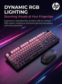 HP Keyboard Mekanik Tri-Mode Nirkabel K160 (105 Tombol) / Kombo Keyboard dan Mouse: Efek pencahayaan RGB gradien tercetak di samping, tampilan digital cerdas, penyangga dua tahap, pengoperasian senyap, cocok untuk kantor dan bermain game. - View 12