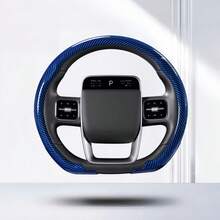 1pc Car Steering Wheel Cover, Carbon Fiber Texture, Anti-Slip, Breathable, Ultra-Thin, All-Season Universal - D Shape - View 15