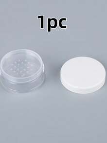 1 hộp đựng phấn nén/phấn phủ kim tuyến mỹ phẩm dạng refill kèm gương trang điểm du lịch cầm tay hình tròn và bông phấn, phù hợp cho 15g - Nhiều màu - Xem 7