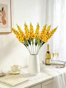 1/6 Pieces Of Light Blue Hyacinth Artificial Flowers With Realistic Texture, Suitable For Weddings, Home Decor, Table Decorations, Gardens, Hotels, Kitchens, Fireplace, Vase Decorations, And Party Supplies - View 1