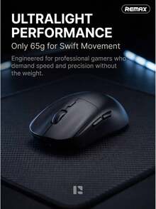 REMAX Bluetooth 5.0 + 2.4G Dual-Mode Wireless Mouse | 35-Hour Battery Life | 10m Stable Transmission | 65g Lightweight Design | Compatible With PC, Laptop, And Tablet - View 3