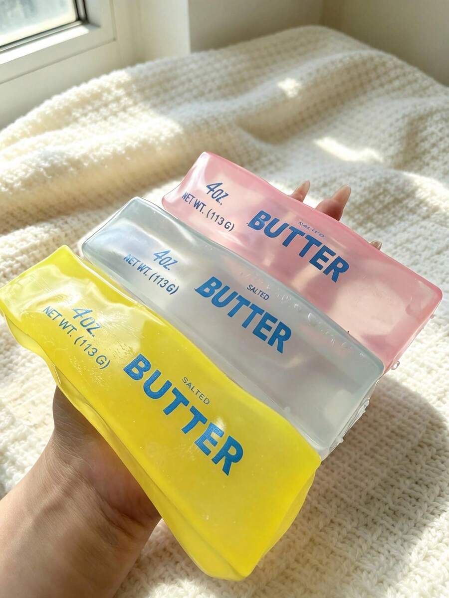 1pc Realistic Butter Stick Simulation Food Toy, Stress Relief Squeeze ...