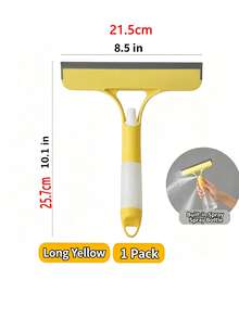 4-In-1 Glass Squeegee With Scrubber And Sprayer, 3-In-1 Window Cleaner, Multifunctional Handheld Window Squeegee, Sprays, Washes, And Wipes, For Windows, Tiles, Car Windshields, Mirrors, Bathroom Cleaning Tool, Kitchen, Bathroom, Home Household Items - Multicolor - View 12