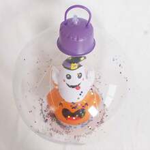 1pc Broom Ghost Ball Pumpkin Ghost Ball Halloween Thickened PVC Material Indoor Outdoor Park Hanging Or Freestanding Halloween Festival Atmosphere Decoration, Hanging Ornament - Ball Within a Ball - View 9