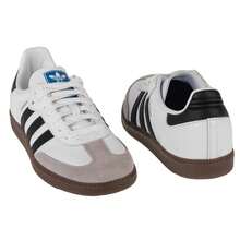 Adidas أديداس سامبا OG B75806 للجنسين، حذاء رياضي أبيض - أبيض - مشاهدة 5