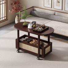 Portable Wheels Mobile Table Laptop Desk Adjustable Height Overbed Sofa Side - View 4
