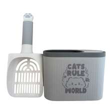 Cat Supplies And A Cat Litter Box With A Storage Shelf, Made Of Durable Plastic Material, Featuring An Additional Compartment For Storing Garbage Bags. Essential Items For Pet Hygiene, Must-Have For Families With Multiple Cats. - Multicolor - View 10