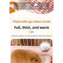 Alas Tidur Guinea Pig Gaya Baru, Bordir Benang Katun, Alas Kandang Hangat Musim Dingin, Cocok Untuk Hewan Peliharaan Kecil, Mudah Dibersihkan, Serbaguna Untuk Berbagai Skenario, Hadiah Liburan yang Ideal - MultiWarna - View 10