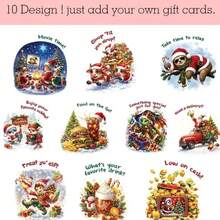Holographic Christmas Gift Card Book, 21.08X15.24cm Holiday Gift Card Storage Binder, Christmas Gift Book With Gift Card Slots, Cute Christmas Tree Gift Card Manual, Christmas Gift - Multiple Styles - View 6