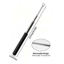 Replacement Retractable Spring Cat Wand Stick, Empty Pole Without Toy Head, Non‑Slip Stainless Steel Extended Rod, Pet Cat Toy Accessory - Multicolor - View 2