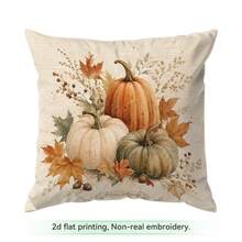 4pcs/1pc Sarung Bantal Motif Teks Panen Tanpa Isian, Sarung Bantal Cetak Satu Sisi, Cocok untuk Dekorasi Rumah Ruang Tamu dan Kamar Tidur, Sarung Bantal Sepanjang Musim - MultiWarna - View 11