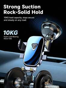 1pc Strong Suction Cup Car Phone Holder, 360° Rotatable Dashboard And Windshield Phone Mount, One-Hand Operation Mechanical Clamp Navigation Bracket, Universal Smartphone Car Accessory - A - View 7
