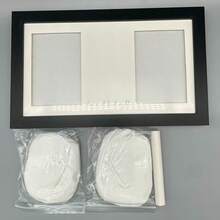 1 Baby Handprint & Footprint Kit - Clay Imprint Memorial Frame, Newborn Room Photo Frame, Personalized New Mom Gift, Suitable For Baby Shower And Baby Registry (Please Read The Instructions Carefully Before Use To Get Detailed Usage Instructions And Watch The Video Demonstration). - Multicolor - View 12