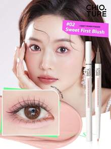 CHIOTURE Dual‑Ended Eyeshadow Liner Pen, Shimmer Highlighter Brightening Liquid & Matte Natural No‑Makeup Finish, Brighten Eyelid Crease & Draw Lower Lash Line, 2‑In‑1 Multi‑Purpose Pen, Beginner‑Friendly - #02 Sweet Blush - View 7