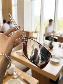 1/2pcs 304 Stainless Steel Cooking Bowl, Korean Style Ramen Bowl, Multi-Functional Salad Bowl, Egg Beating Bowl, Single Person Small Cooking Pot - View 6