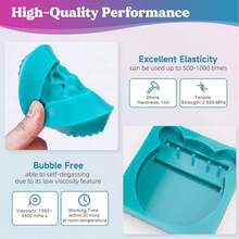 8.8oz Silicone Rubber Liquid For DIY Mold Making, 1:1 Ratio Fast Cure, Bubble-Free Heat Resistant Casting Material For Home Craft Projects - B - View 6
