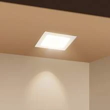 Aigostar Foco LED para techo, 18W, 2000 LM, 3000K, Focos LED de techo para interior, Foco LED empotrado, Ojos de buey LED, Ф190-200 mm - Cuadrado - 18W - 3000K - Ver 1