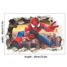FIFA Spider-Man Wall Sticker Decal For Living Room Decor Background Wall, Removable, Suitable For Christmas Background Wall Decoration, Also Can Be Used As Birthday Gift - B - View 15