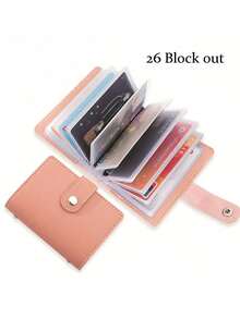1pc Neutral Anti-Theft Anti-Demagnetization Bank Card Holder, Creative Multi-Card ID Card Sleeve, Shielding Card Holder, Driver's License Storage Bag - Multicolor - View 1