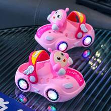 Children's Hollow-Out Summer Indoor Bathroom Shower Slippers, Soft Sole Non-Slip Cartoon Slides For Boys And Girls, Outdoor Sports Fashion Baby Slippers - Pink - View 10