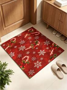 1 Buah Keset Selamat Datang Tema Natal, Karpet Kecil Penyerap Diatomit, Keset Lantai Anti Selip untuk Kompor, Mesin Kopi, Air, Bar, Meja, Dekorasi Rumah Natal Halloween, Keset Dalam dan Luar Ruangan untuk Pintu Depan dan Area Dapur - MultiWarna - View 14