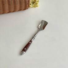 1 Walnut Two-Riveted Cutlery Set, Light Luxury High-End Stainless Steel Dinner Knife, Fork, Spoon, Salad Fork, Teaspoon, Ice Cream Spoon, High-Value Practical Household Restaurant Wooden Handle Knife, Fork, Spoon - View 16