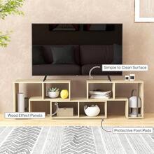 2026 NEW : TV Stand ForTelevision Up To 75 Inches, Oak Wood-Effect - Grey Oak Wood Grain - View 6