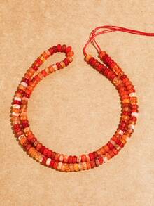1 Strand 2X4MM Natural Stone Colorful Agates Round Rondelle Spacer Beads For Jewelry Making Diy Bracelet Necklace Ring Accessories - Multicolor - View 10