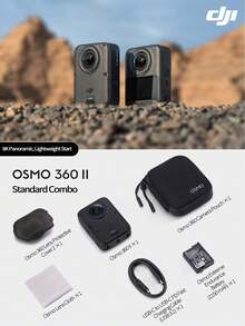 dji [Produk Baru] Kamera Panorama Osmo 360 Generasi ke-2 8K Definisi Tinggi Anti Guncangan Tahan Air untuk Berkendara Sepeda Motor, Menyelam, Ski, Perjalanan, Kamera Genggam Portabel untuk Vlog OSM0 360 II (Baru, Hanya Diaktifkan) - View 10