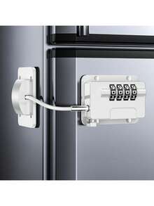 2 Packs Refrigerator Password Lock, Refrigerator Lock, With Combination Lock, Suitable For Toddlers And, Self-Adhesive Freezer Lock, Suitable For Cabinets, Drawers, Ovens, Windows - A - View 10