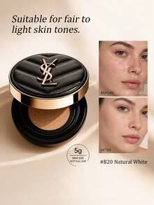Yves Saint Laurent Black Leather Cushion B20 5g Trial Size - Smooth Natural Finish, Suitable For Daily Touch-Ups - B20/5g - View 1
