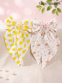 1/2/Pcs/Set Large Floral Bow Hair Clip, Fresh And Sweet Hair Accessory - Suitable For Girls And Women, Perfect For Daily Wear, Vacation, Date, Party - Multicolor - View 11