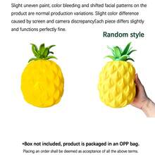 Tachimi 1 buah Mainan Nanas Squishy Super Padat untuk Permainan Membaca, Mainan Pendamping Cerita Sensorik Genggam, Alat Pereda Stres & Fokus Portabel, Cocok untuk Anak-anak dan Dewasa, Hadiah Relaksasi Harian, Gaya Acak - MultiWarna - View 6