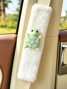 1pc/2pcs Car Seat Belt Pad Turtle Decor, Car Seat Belt Protector, Soft And Comfortable Interior Decoration - A - View 11