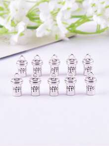 10pcs/Pack Fashion Coffee Cup Metal Charms Pendant For DIY Earring Necklace Jewelry Design Making - White - View 8