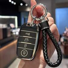 適用於 Kia Soul、Optima、Forte、Sportage、Sorento、NIRO、Rio 的耐用 TPU 材質汽車鑰匙遙控器保護套，防刮耐摔、不影響訊號、時尚設計、吸震材質，送給親友的理想禮物 - 均碼 - 查看 11