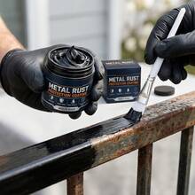 Metal Rust-Proof Protective Coating, Home Metal Railing Rust Stain Cleaner, Water-Based Formula, Waterproof And Moisture-Proof - Liquid - View 3