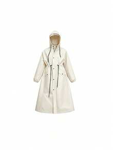 Women's Long Hooded Raincoat Outdoor Windproof Rain Jacket Coat - Women's Raincoat - View 16