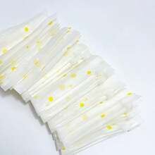 10/20/50/100pcs Daisy Print Frosted Plastic Zipper Bags, Reusable Transparent Self-Sealing Storage Bags For Cosmetics, Jewelry, Hair Accessories, Stationery, Crafts Organization - Multicolor - View 8