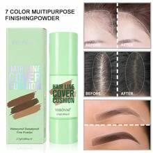VERONNI Stik Bedak Pengisi Garis Rambut, Pengisi Garis Rambut Tahan Air, Bedak Penutup Akar Rambut, Pengisi Warna Rambut Halus, Pena Spons Bayangan Bedak Pengisi, Tampilan Alami, Ciptakan Garis Rambut Sempurna, Tersedia 7 Warna - MultiWarna - View 9