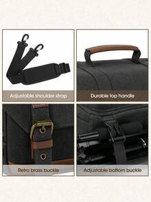 NEWHEY Professional One Shoulder Camera Bag, Suitable For DSLR/Mirrorless Cameras, Small Camera Storage Bag, Customizable Dividers, With Tripod Mount And Rain Cover - Multicolor - View 7