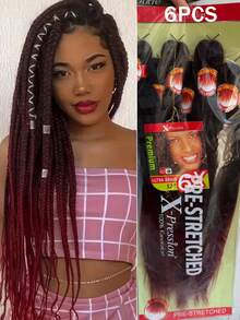 6pcs EZ Large Braid Flame Retardant Fiber African Dreadlocks1 Crochet Hook - Multicolor - View 10