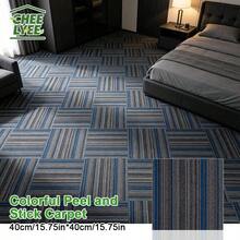 10pcs Interlocking Carpet Tiles, Extra Large & Thick, 15.75x15.75 Inches, Home Flooring, Suitable For Living Room, Dorm, Bedroom, Sofa And Office Areas, Bedside Mat And Interlocking Carpet, Cozy And Comfortable - Multicolor - View 10