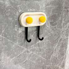 Dopamine Hook, Strong Adhesive Hook No Drilling Required. Invisible Double-Head Hook Suitable For Bathroom And Kitchen Doors. - Multicolor - View 12