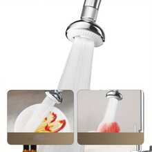 Faucet Aerator Splash Guard, Faucet Aerator Water Spout Extender, Universal Faucet Pressure Booster Kit, No Splash Water - UFO Splash-proof Faucet Aerator - View 5